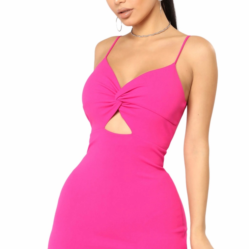 Without Your Kisses Dress - Fuchsia